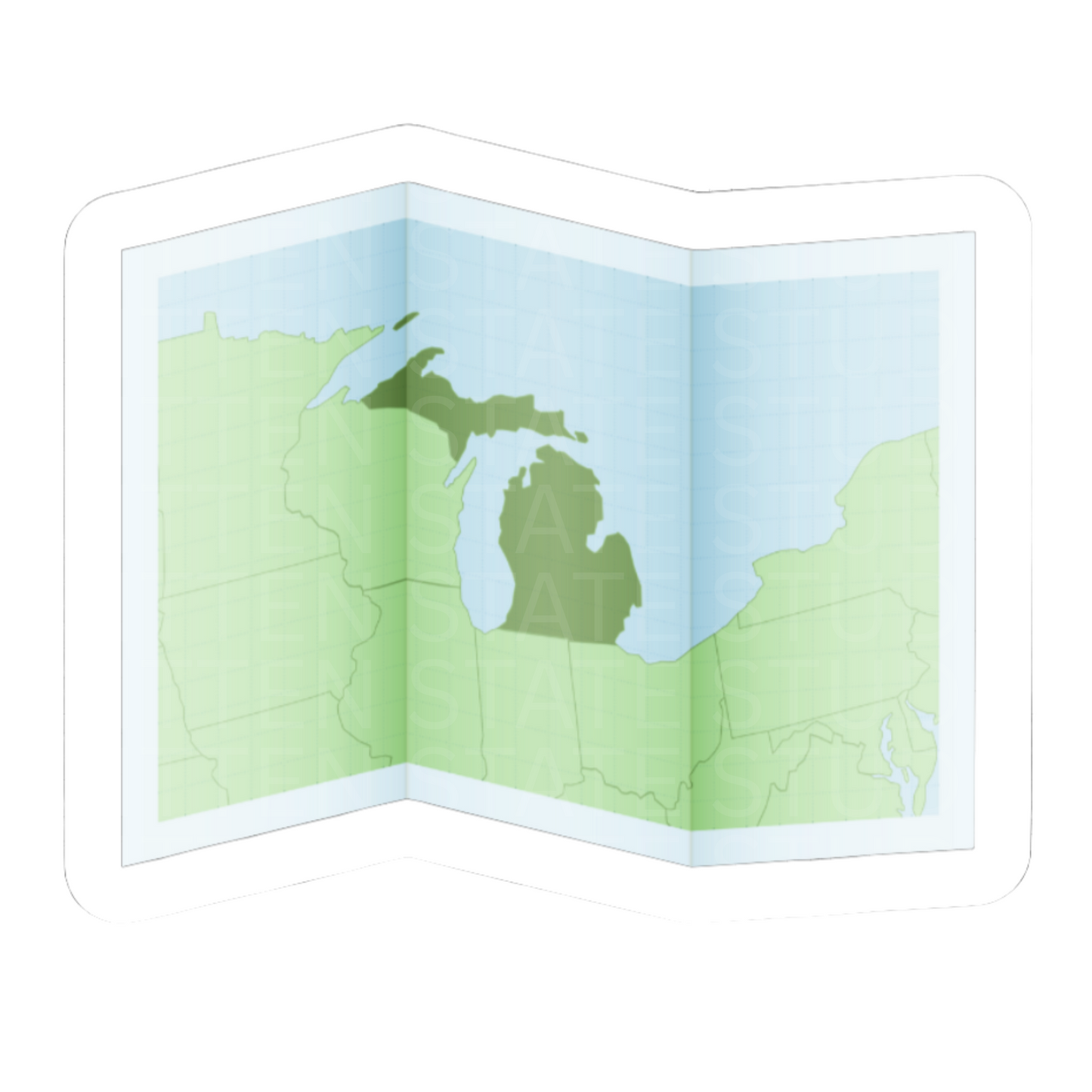 Michigan Midwest Sayings Sticker