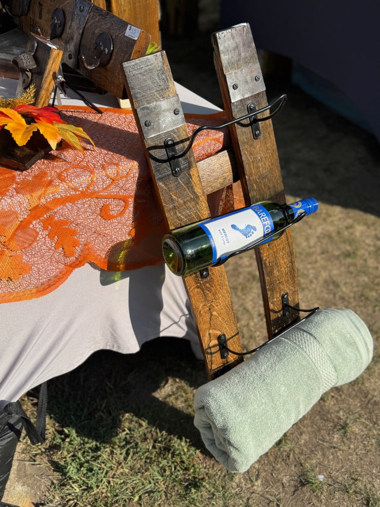 Mitten Vines Bourbon Barrel Wine or Towel Rack
