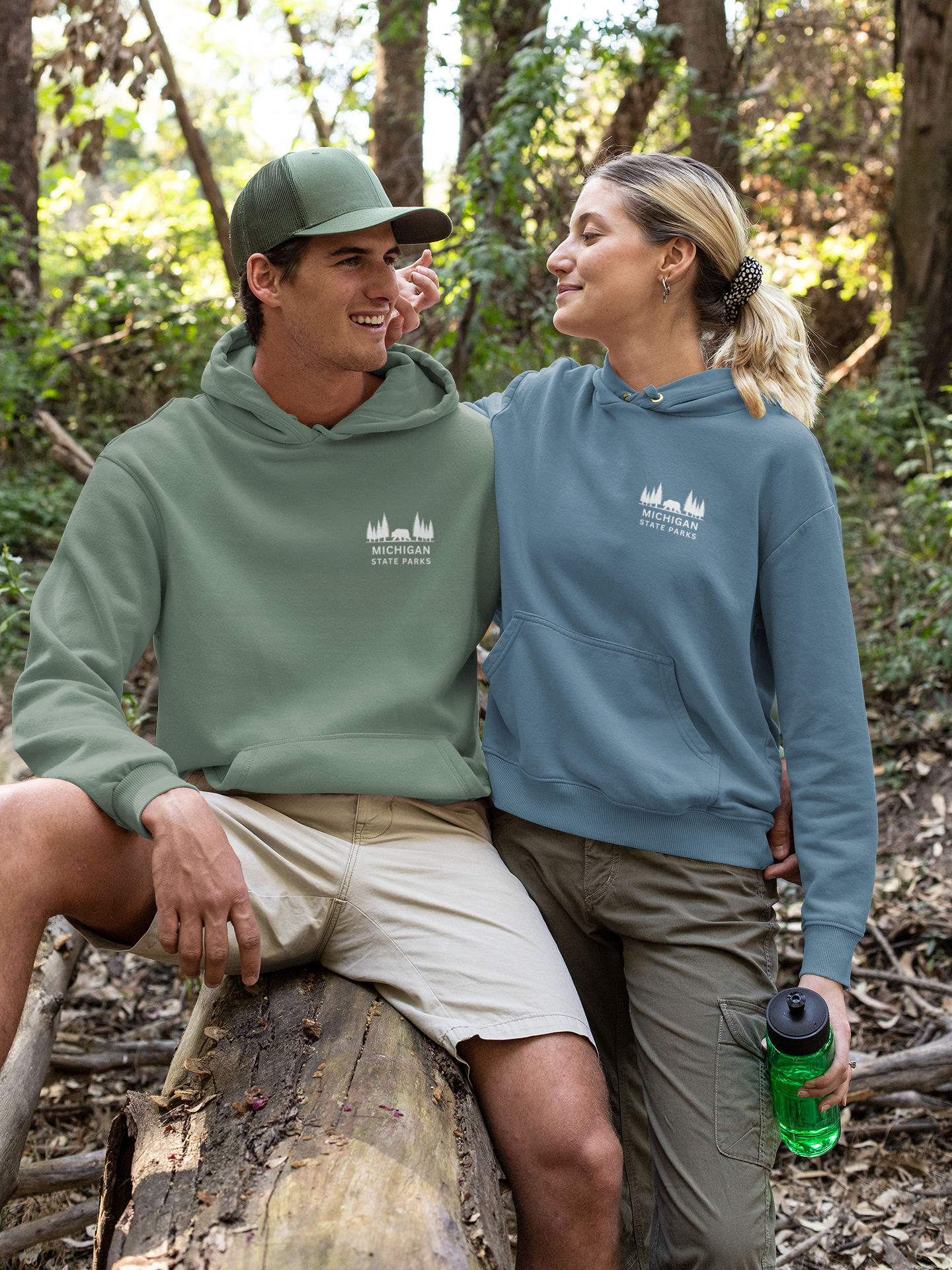 Michigan State Parks Check-Off Wearable Bucket List - Unisex Heavy Blend Hooded Sweatshirt