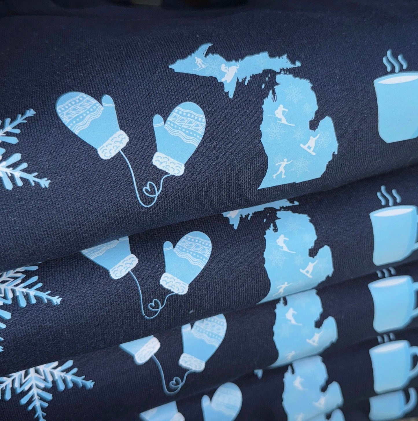 Cozy Michigan Winter Unisex Crewneck No Hood Sweatshirt