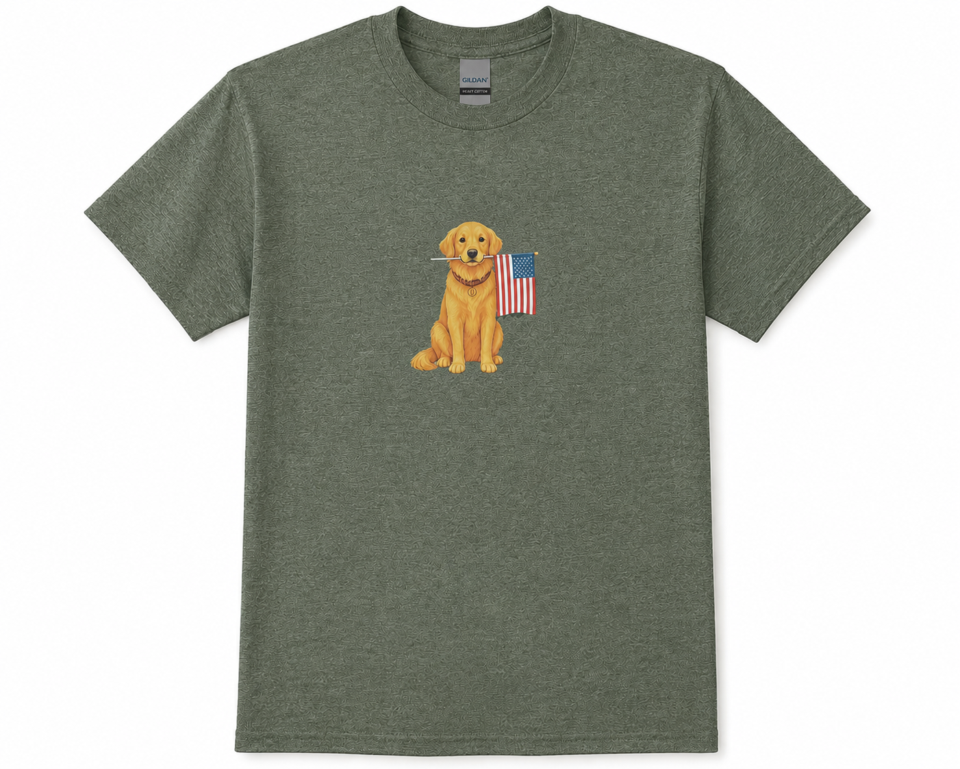 Patriotic Dog Tee Unisex Soft Style T-Shirt