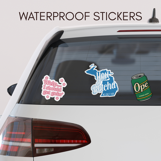 Michigan Midwest Sayings Sticker