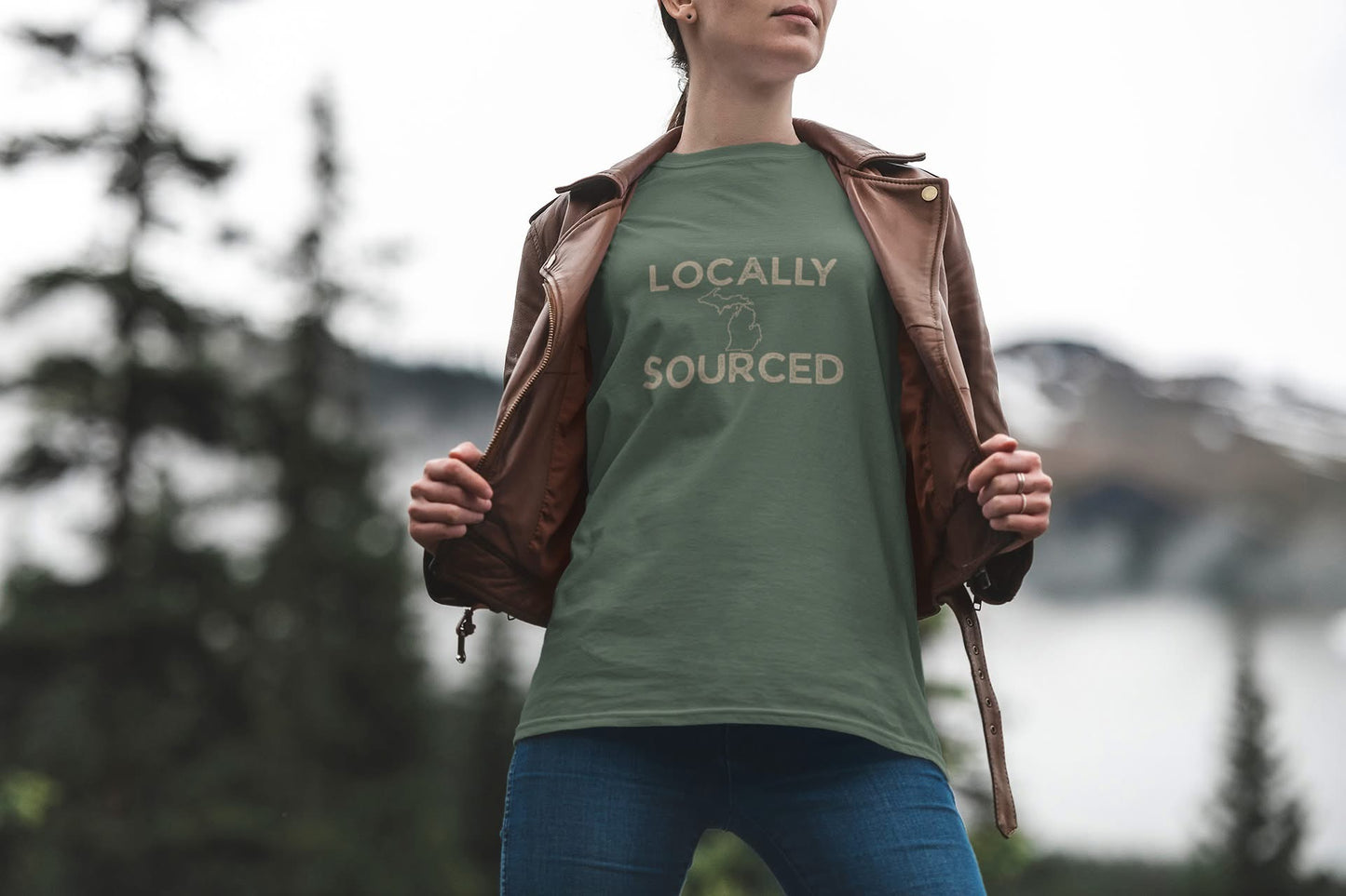 Michigan Locally Sourced Tee Unisex Soft Style T-Shirt
