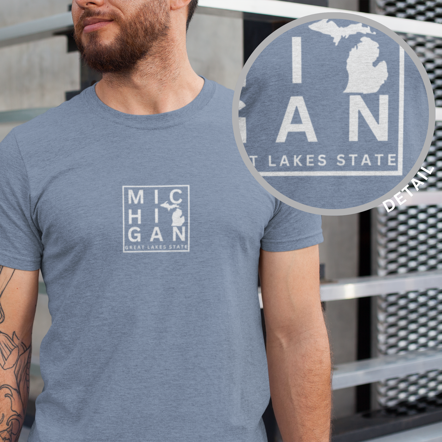 Michigan Block Design Tee Great Lakes State Unisex T-Shirt