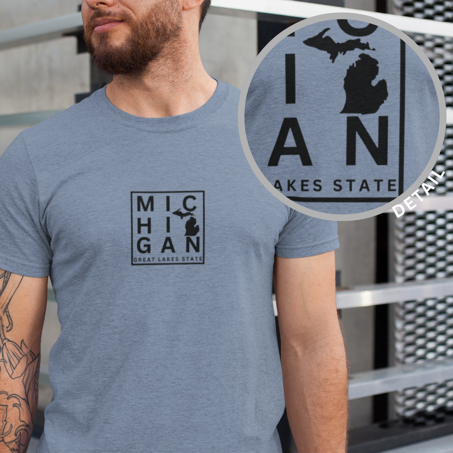 Michigan Block Design Tee Great Lakes State Unisex T-Shirt