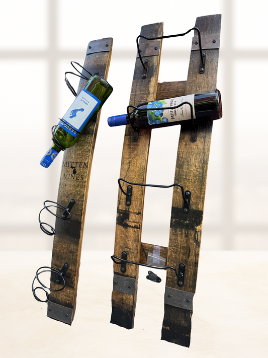 Mitten Vines Bourbon Barrel Wine or Towel Rack