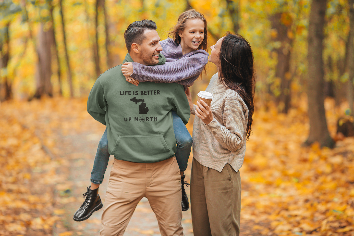 Life is Better Up North - Michigan Unisex Heavy Blend Hooded Sweatshirt