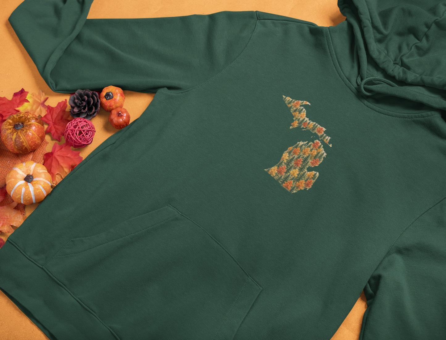 Evergreens & Changing Leaves Michigan Autumn Unisex Fall Crewneck or Hoodie