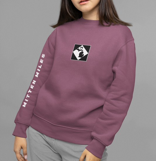 Michigan M-Road Sign Emblem Unisex No Hood Crewneck Sweatshirt