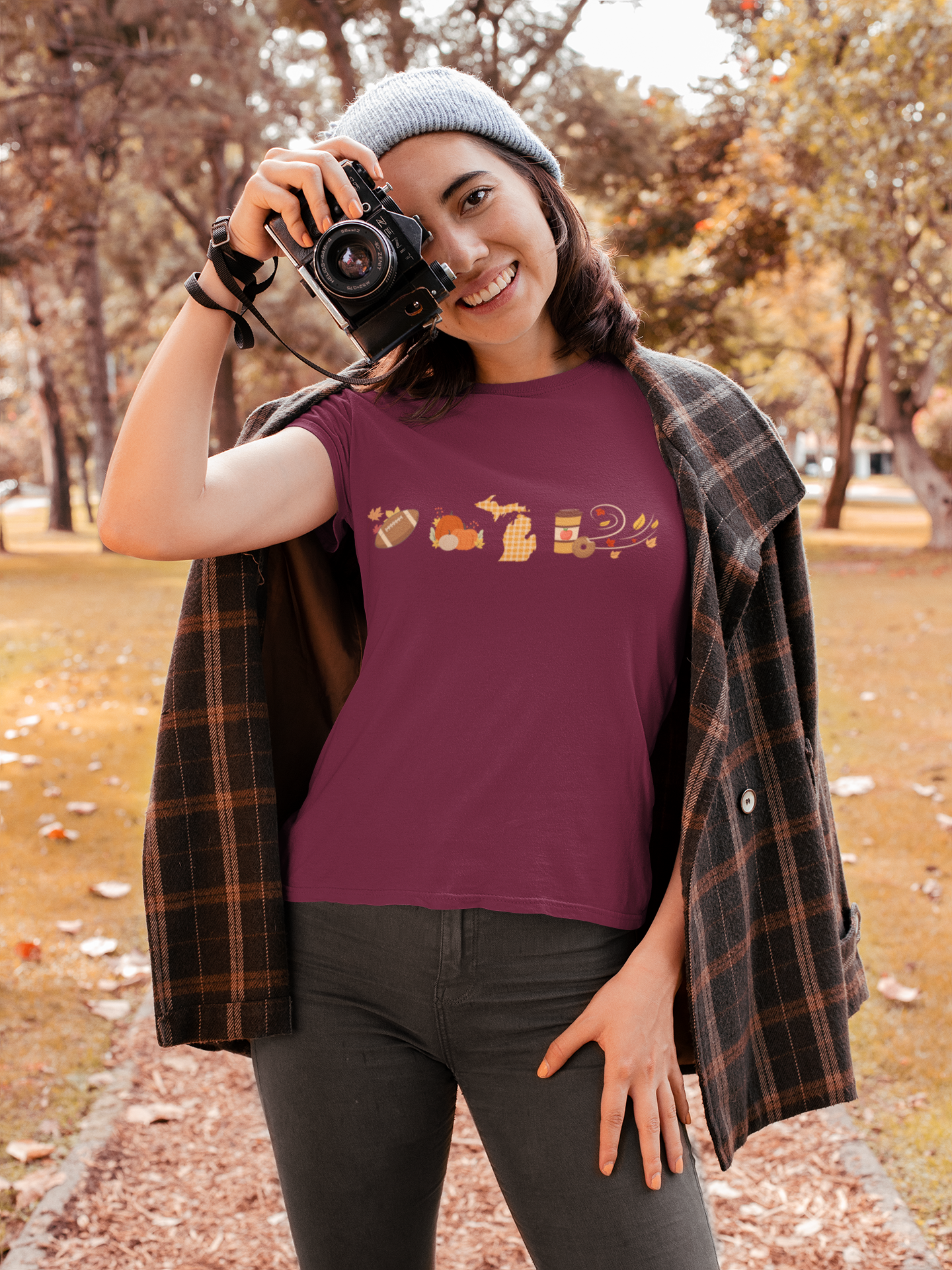 Cozy Michigan Autumn Unisex Fall Crewneck or Hoodie